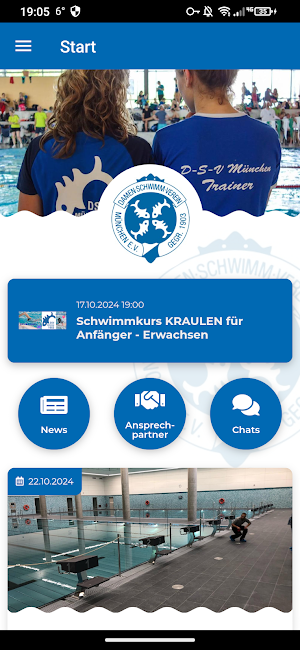 Damen-Schwimm-Verein München Screenshot 1