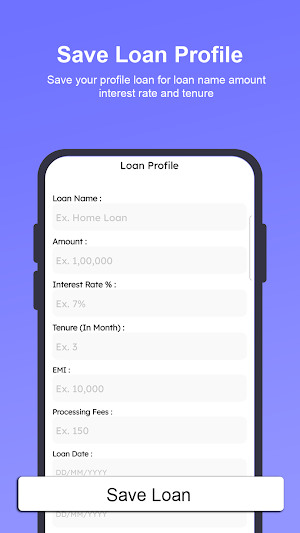 CashLoan: EMI Loan Calcualor Screenshot 1
