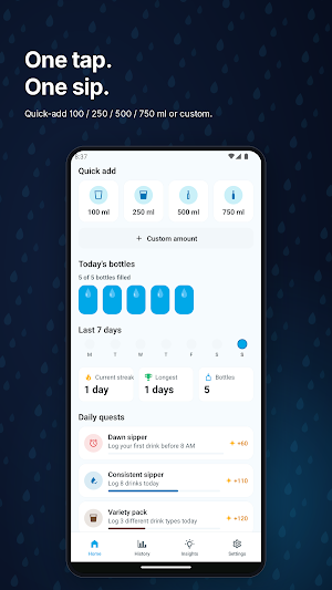 Hydration Reminder – Offline Screenshot 2