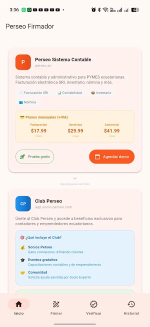 Perseo Firmador Screenshot 3