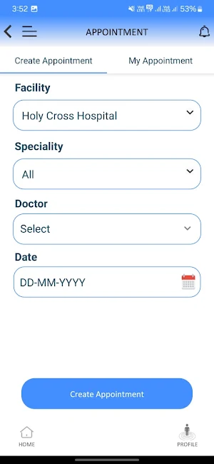 Holycross Patient Portal Screenshot 2