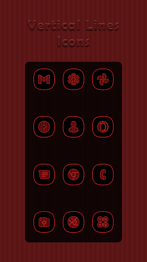 Vertical Red Lines Icons Screenshot 0