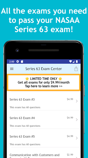 Series 63 Exam Center: NASAA Series 63 Test Prep Screenshot 3