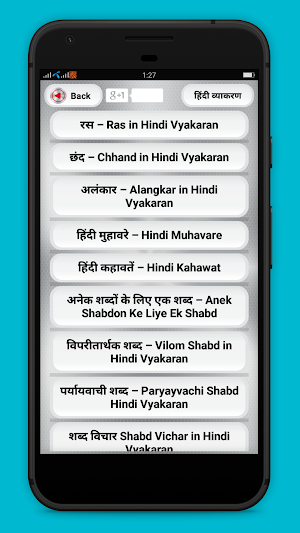 Hindi Grammar हिंदी व्याकरण Screenshot 1