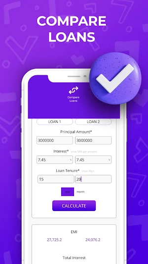 LoanTool - EMI Loan Calculator Screenshot 3