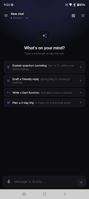 AI Buddy - Offline AI Chat Screenshot 1