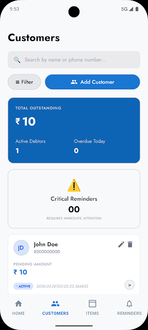 UdharTrack Screenshot 3