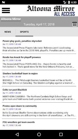 Altoona Mirror All Access Screenshot 2