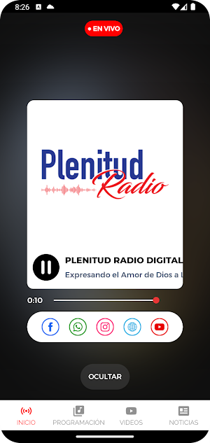 Plenitud Radio Digital HD Screenshot 2