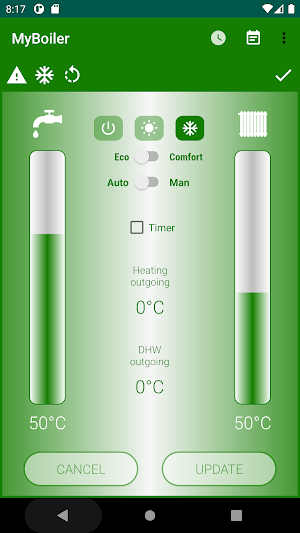 MyBoiler Screenshot 2
