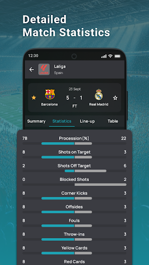 Football Live Score & Stats Screenshot 1