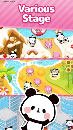 Puzzle Tours MOCHI MOCHI PANDA Screenshot 2