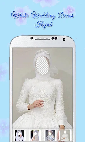 White Wedding Dress Hijab Screenshot 1