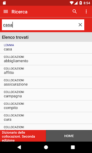 Zanichelli - Collocazioni Screenshot 1