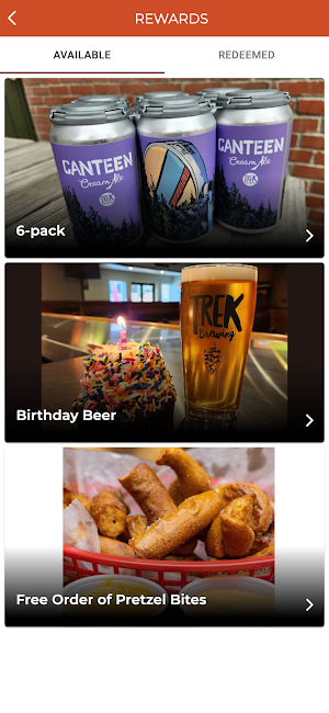 Trek Brewing Screenshot 2