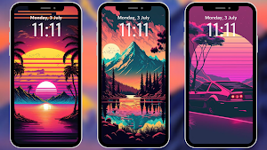 Vibrant Retro Wallpapers 4K Screenshot 0