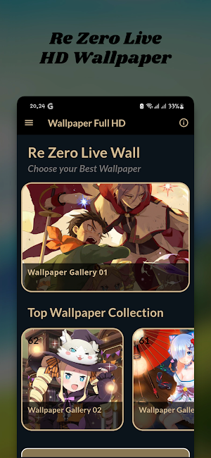 Wallpaper Re Zero Live Full HD Screenshot 1