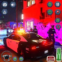 City Police Chase Car Driving