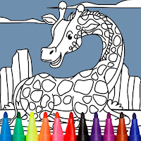 Cute Giraffe Coloring Book