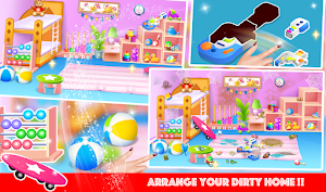 Dirty House Cleaning Girl Game Screenshot 0