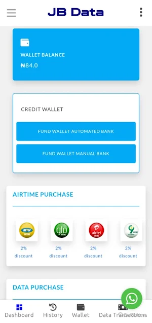 JBData - Buy Data & Pay Bills Screenshot 2