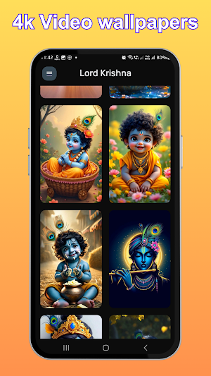 Lord Krishna Wallpaper Live 4k Screenshot 2