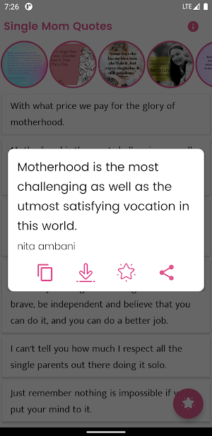 Single Mom Quotes and Sayings Screenshot 1