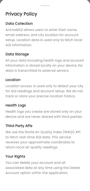 AnimalAQI Screenshot 3