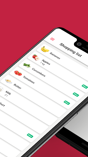 WeNeed, the shopping list Screenshot 1