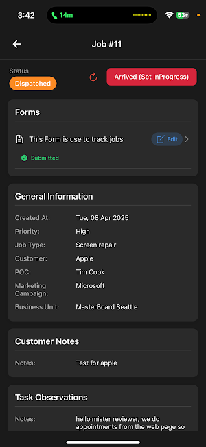 MasterBoard Mobile Screenshot 2