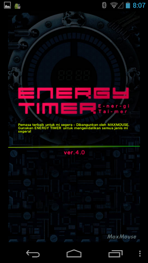Energy Timer(Malay/English) Screenshot 0