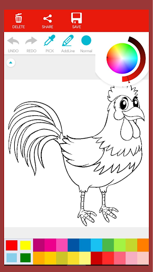 Chicken Coloring Book Screenshot 0