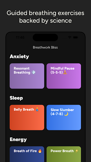 Bliss: Breathing Exercises Screenshot 0