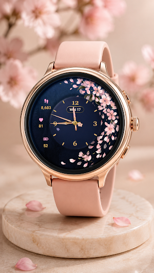 Sakura Analog Watch Face Screenshot 2