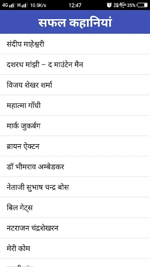 सफ़ल लोगों की कहानियां Screenshot 1