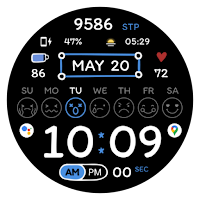 NW097: Digital watch face