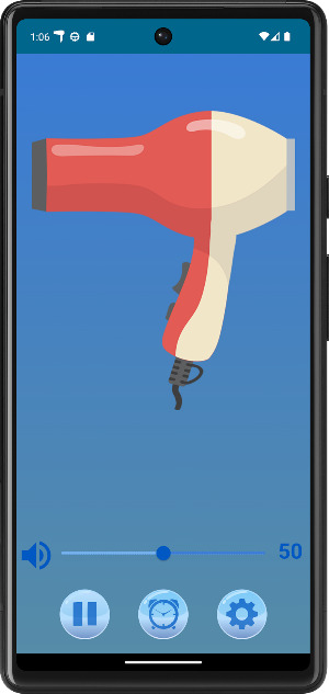 Sleepy Time Hair dryer Sounds Screenshot 1
