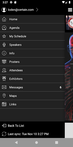 SIS Events Screenshot 2
