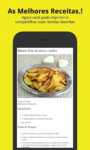 Receitas de Batatas Frita Screenshot 0