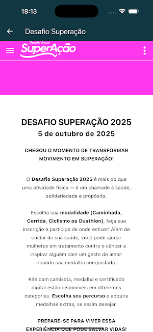 Inscrição USeB Screenshot 2