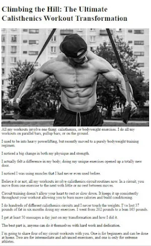 How to Do Calisthenic Exercise Screenshot 3