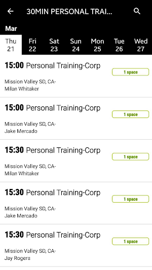 Redwood Personal Training Screenshot 1
