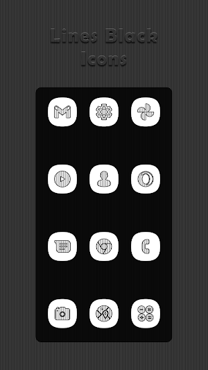 Vertical Black Lines Icons Screenshot 0