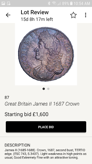 The Coin Cabinet Auctions Screenshot 2