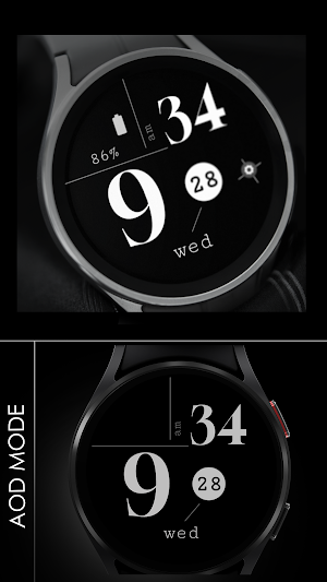 Battery 9 minimal watch face Screenshot 3
