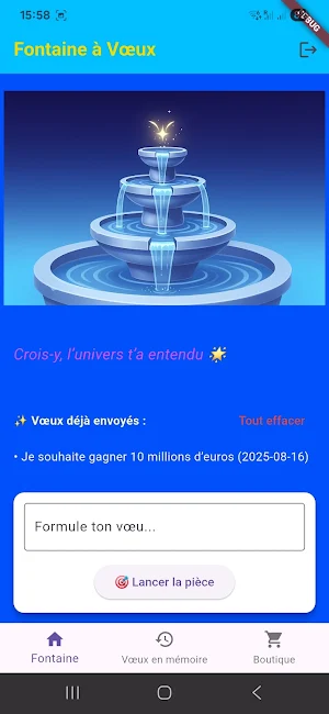 Fontaine A voeux Screenshot 2
