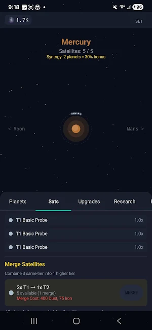 Idle Orbit: Galaxy Clicker Screenshot 1