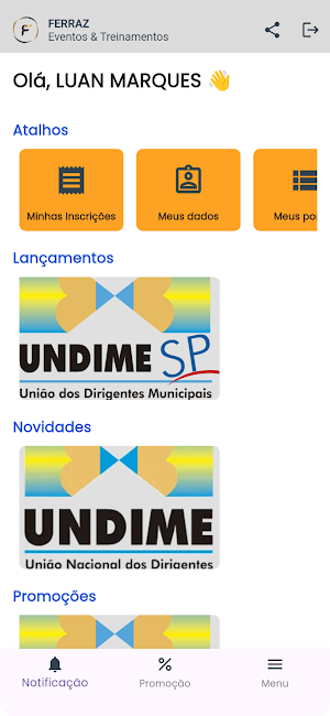 Ferraz Eventos Screenshot 2