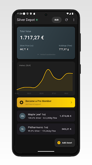 Silver Price Tracker Screenshot 3