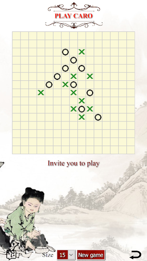 Playing chess Caro - Tic tac toe - Gomoku Screenshot 1
